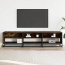 tv-bord 180x40x46 cm konstrueret træ røget egetræsfarve