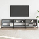 tv-bord 180x40x46 cm konstrueret træ grå sonoma-eg