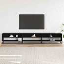 tv-bord 270x40x46 cm konstrueret træ sort