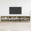 tv-bord 270x40x46 cm konstrueret træ sonoma-eg