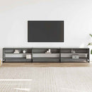 tv-bord 270x40x46 cm konstrueret træ grå sonoma-eg