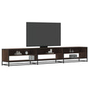 tv-bord 270x40x46 cm konstrueret træ brun egetræsfarve