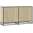 skænk 134x35x76 cm konstrueret træ sonoma-eg