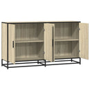 skænk 134x35x76 cm konstrueret træ sonoma-eg