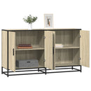 skænk 134x35x76 cm konstrueret træ sonoma-eg