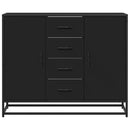 skænk 92x35x76 cm konstrueret træ sort