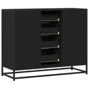 skænk 92x35x76 cm konstrueret træ sort