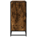 skænk 92x35x76 cm konstrueret træ røget egetræsfarve