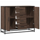skænk 92x35x76 cm konstrueret træ brun egetræsfarve