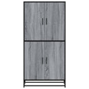 skab 68x35x139 cm konstrueret træ grå sonoma-eg