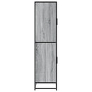 skab 68x35x139 cm konstrueret træ grå sonoma-eg