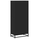 bogreol 60x35x139 cm konstrueret træ sort