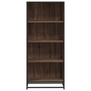 bogreol 60x35x139 cm konstrueret træ brun egetræsfarve