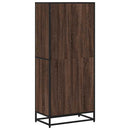 bogreol 60x35x139 cm konstrueret træ brun egetræsfarve