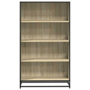 bogreol 80,5x35x139 cm konstrueret træ sonoma-eg