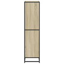 bogreol 80,5x35x139 cm konstrueret træ sonoma-eg