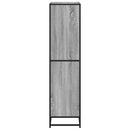 bogreol 80,5x35x139 cm konstrueret træ grå sonoma-eg