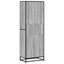 bogreol 60x35x170,5 cm konstrueret træ grå sonoma-eg