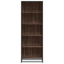 bogreol 60x35x170,5 cm konstrueret træ brun egetræsfarve