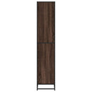 bogreol 60x35x170,5 cm konstrueret træ brun egetræsfarve