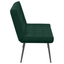 bænk 110x74x84 cm velour Mørkegrøn