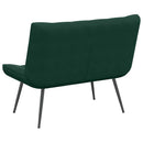 bænk 110x74x84 cm velour Mørkegrøn