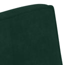bænk 110x74x84 cm velour Mørkegrøn