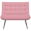 bænk 110x74x84 cm velour lyserød
