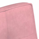 bænk 110x74x84 cm velour lyserød