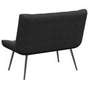 bænk 110x74x84 cm velour sort