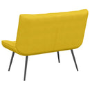 bænk 110x74x84 cm velour gul