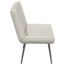 bænk 110x74x84 cm velour cremefarvet