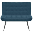 bænk 110x74x84 cm velour blå