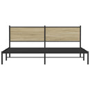 sengeramme uden madras 200x200 cm metal sonoma-eg
