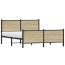 sengeramme uden madras 140x190 cm metal sonoma-eg