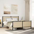 sengeramme uden madras 140x190 cm metal sonoma-eg