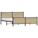 sengeramme uden madras 183x213 cm metal sonoma-eg