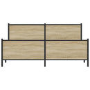 sengeramme uden madras 183x213 cm metal sonoma-eg