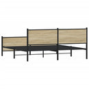 sengeramme uden madras 183x213 cm metal sonoma-eg