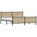 sengeramme uden madras 200x200 cm metal sonoma-eg