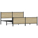 sengeramme uden madras 200x200 cm metal sonoma-eg