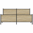 sengeramme uden madras 200x200 cm metal sonoma-eg