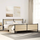 sengeramme uden madras 200x200 cm metal sonoma-eg