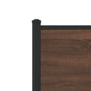 sengeramme uden madras 183x213 cm metal brun egetræsfarve