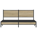 sengeramme uden madras 180x200 cm metal sonoma-eg