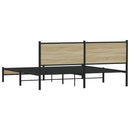 sengeramme uden madras 180x200 cm metal sonoma-eg