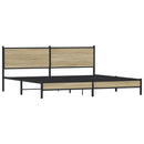 sengeramme uden madras 193x203 cm metal sonoma-eg