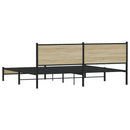 sengeramme uden madras 193x203 cm metal sonoma-eg