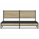 sengeramme uden madras 180x200 cm metal sonoma-eg