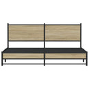 sengeramme uden madras 183x213 cm metal sonoma-eg